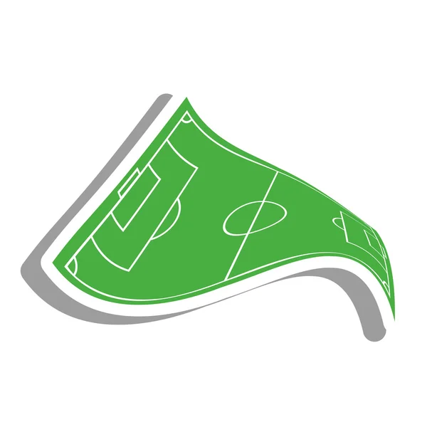 Изолированная икона футбольного лагеря — стоковый вектор