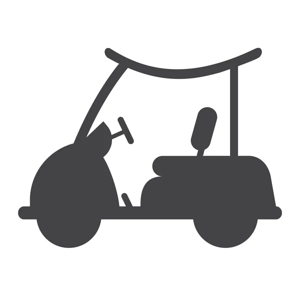 Golf Cart isolierte Ikone — Stockvektor