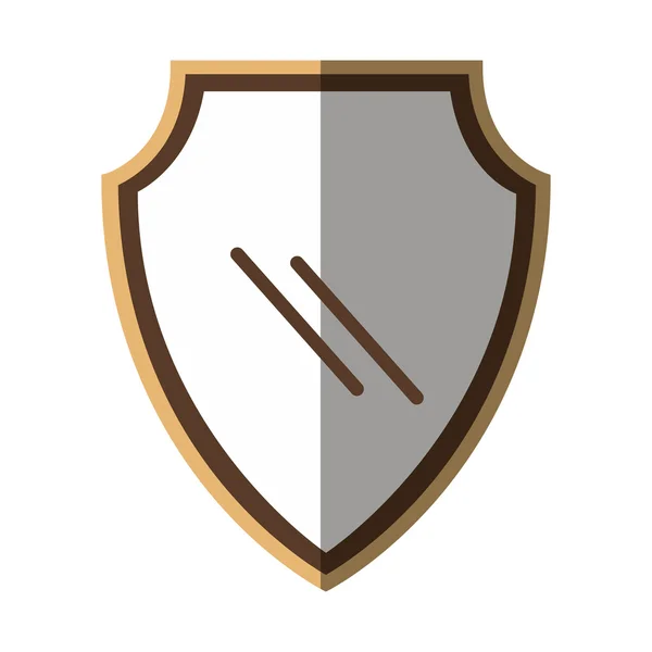Escudo de seguridad aislado icono — Vector de stock