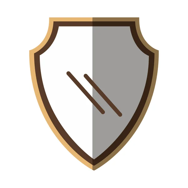 Shield security isolated icon — Stock Vector