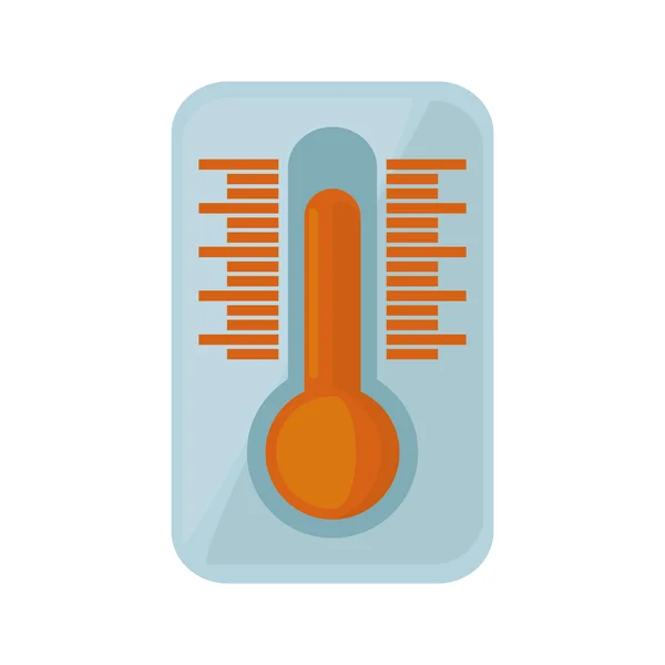 Ícone de medição de temperatura do termômetro — Vetor de Stock