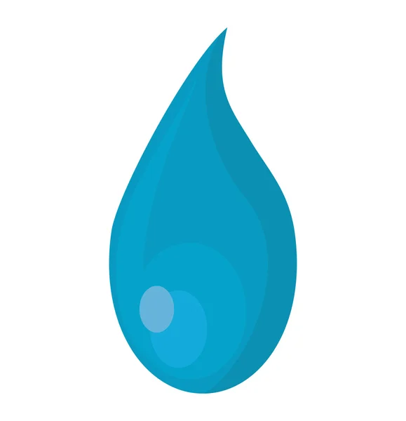 Waterdruppel geïsoleerde pictogram — Stockvector