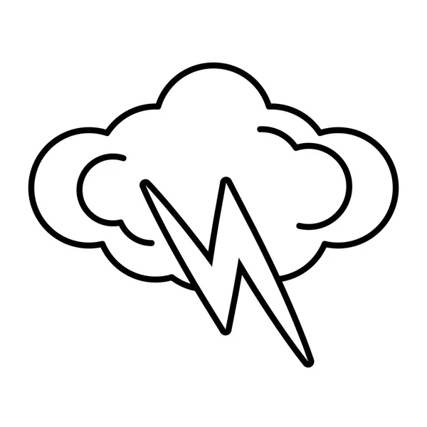 Conceito de clima em nuvem isolar ícone — Vetor de Stock