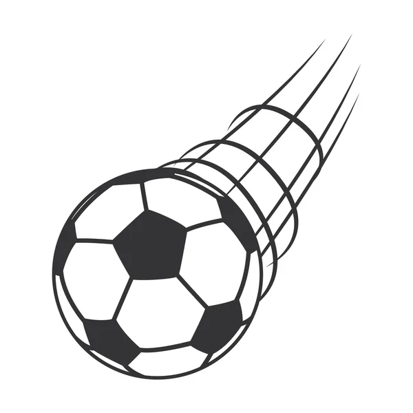 Globo fútbol aislado icono — Vector de stock