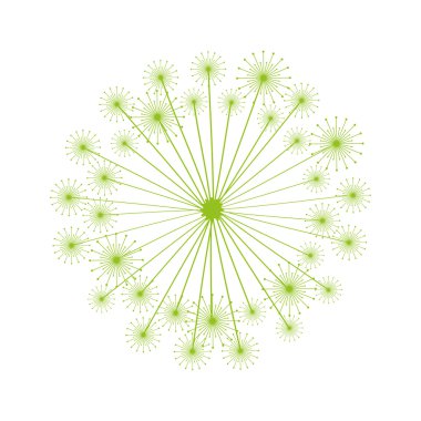 karahindiba tohum dekorasyon simgesi