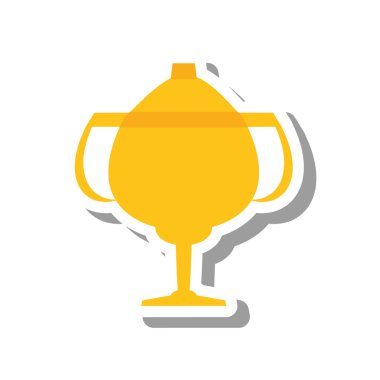Trophy Kupası kazanan izole simgesi