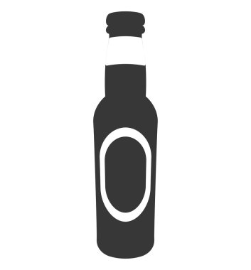 taze bira şişe izole simgesi