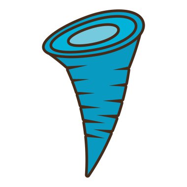 Twister iklim sembol izole simgesini