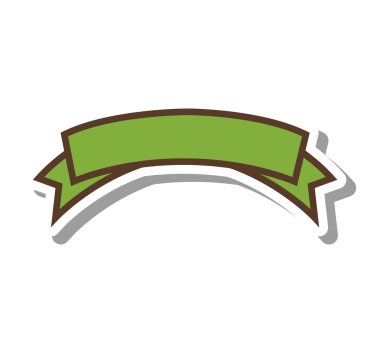 kurdele çerçeve dekorasyon izole simgesi