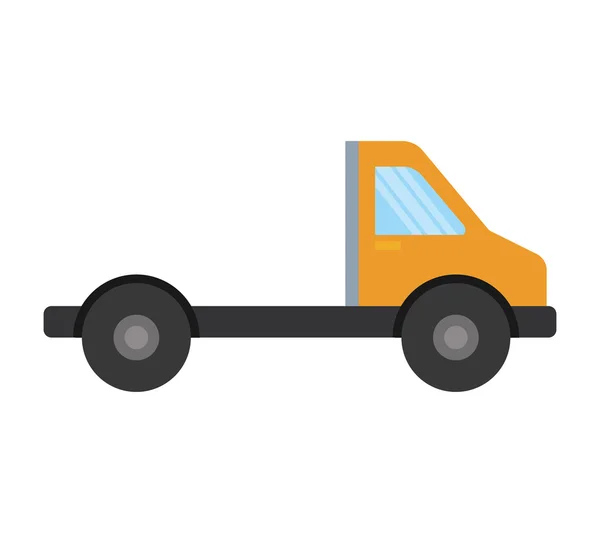 Vrachtwagen voertuig levering geïsoleerde pictogram — Stockvector