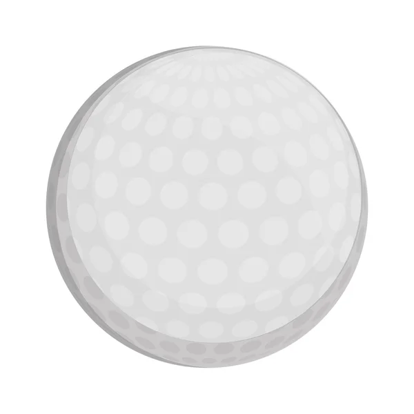 Golf ball isolated icon — Stock Vector