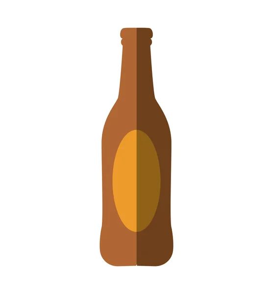 新鮮なビール瓶分離アイコン — ストックベクタ