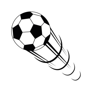 Balon futbol izole simgesi