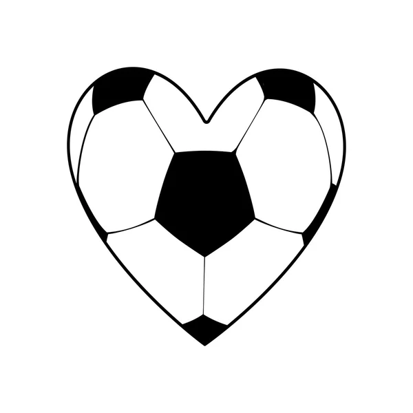 Ballon soccer icône isolée — Image vectorielle