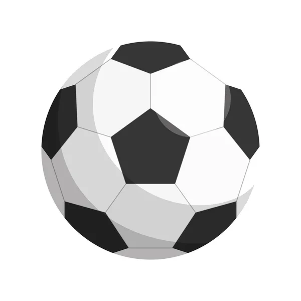 Ballon soccer icône isolée — Image vectorielle