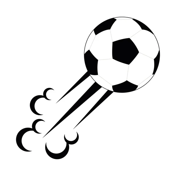 Balloon soccer isolated icon — Stock Vector