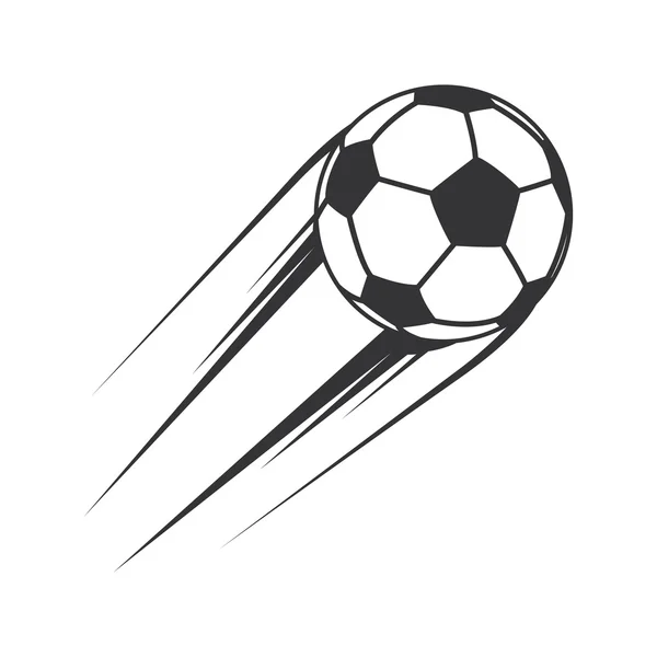 Globo fútbol aislado icono — Vector de stock