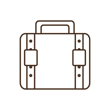 bavul seyahat izole simgesi