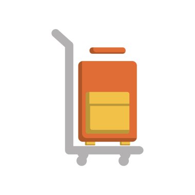 bavul seyahat izole simgesi