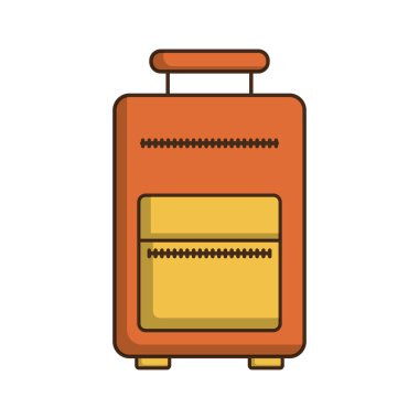 bavul seyahat izole simgesi