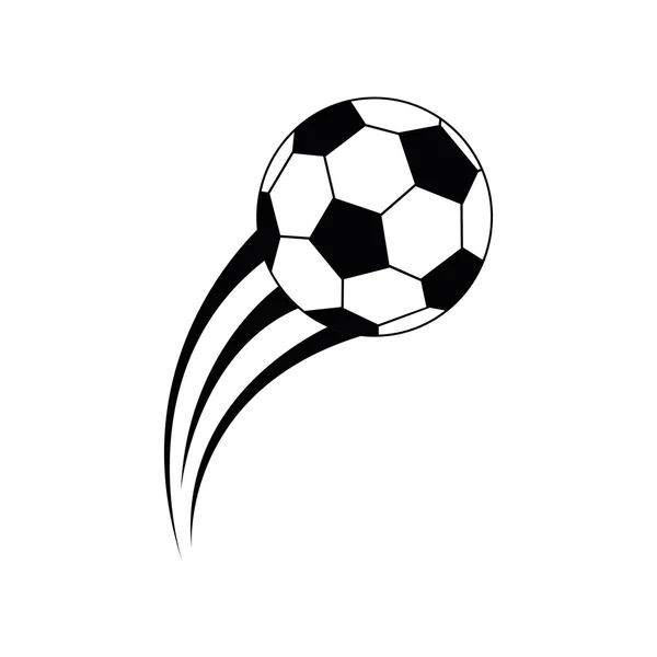 Globo fútbol aislado icono — Vector de stock