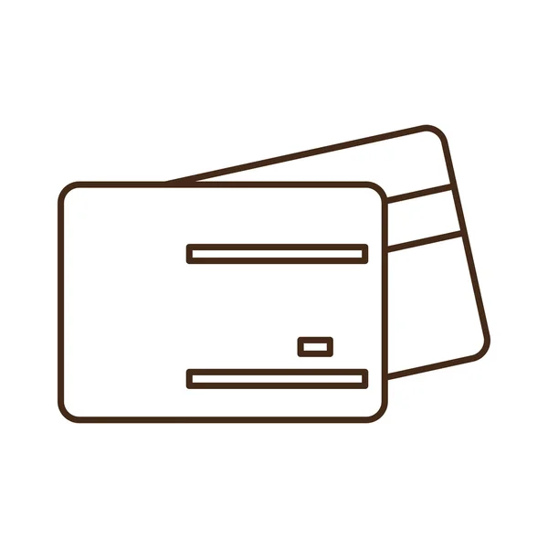 Μεμονωμένο εικονίδιο πιστωτική κάρτα — Διανυσματικό Αρχείο