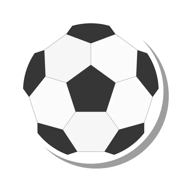 Повітряна куля футбольна ізольована іконка — стоковий вектор