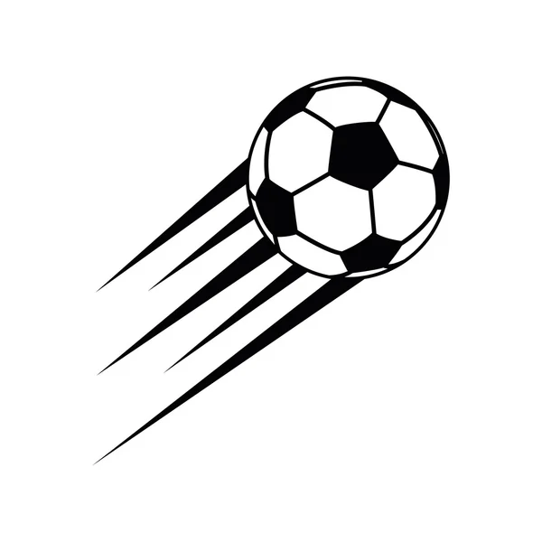 Globo fútbol aislado icono — Vector de stock