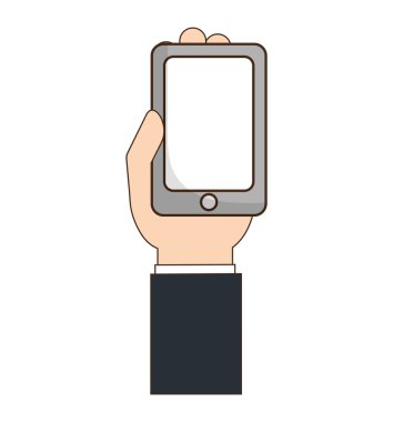 Smartphone aygıtı izole simgesi