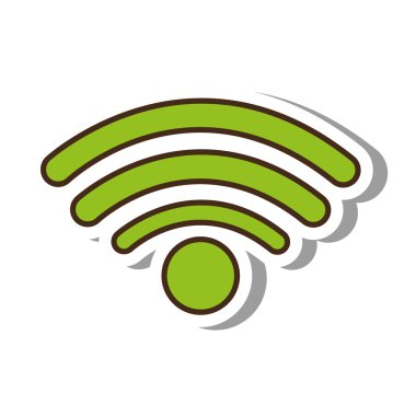 WiFi sinyal hizmet izole simgesi