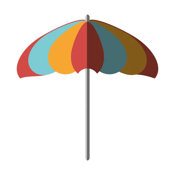 Umbrella beach isolated icon — Stock Vector