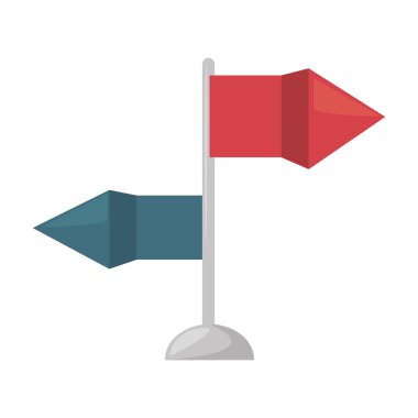 oklar yolu izole simge Kılavuzu