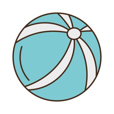 Balon beach izole simgesi