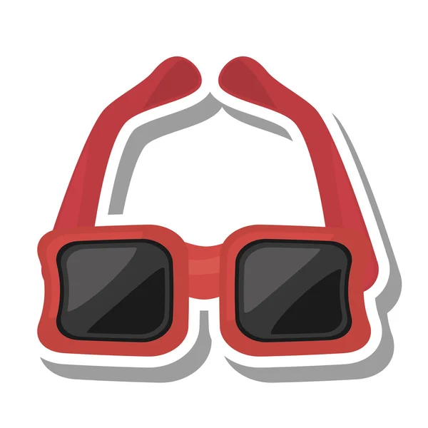 Zonnebril accesory geïsoleerde pictogram — Stockvector