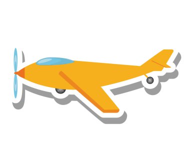 uçak araç uçan izole simgesi