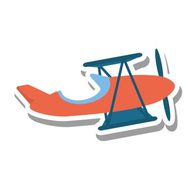 uçak araç uçan izole simgesi