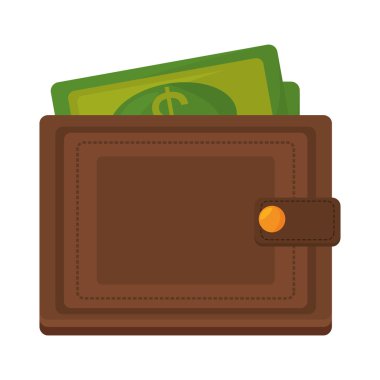 faturaları izole simgesi ile cüzdan