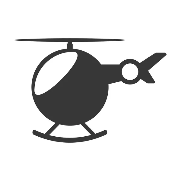 Ελικόπτερο όχημα που πετά απομονωμένο εικονίδιο — Διανυσματικό Αρχείο