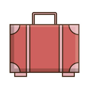 bavul seyahat izole simgesi