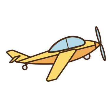 uçak araç uçan izole simgesi