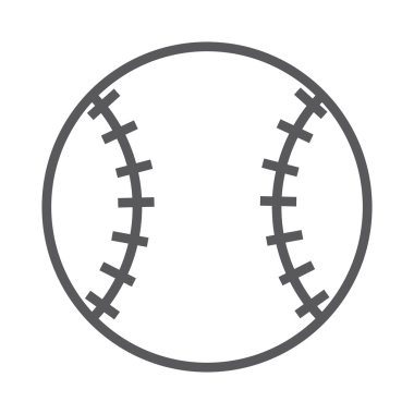 beyzbol topu spor izole simgesi