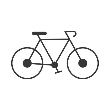 Bisiklet araç izole simgesi