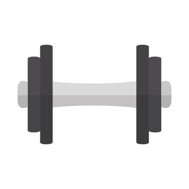 Ağırlık donatım spor salonu izole simgesi