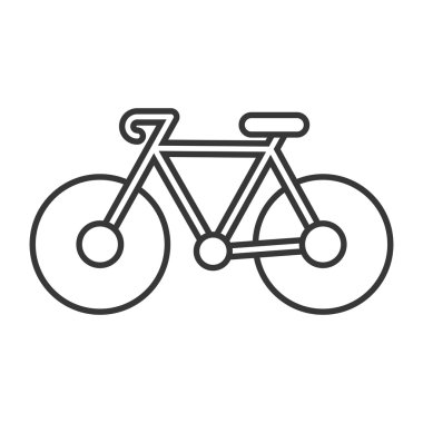 Bisiklet araç izole simgesi