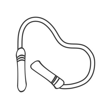 ip atlama spor izole simgesi