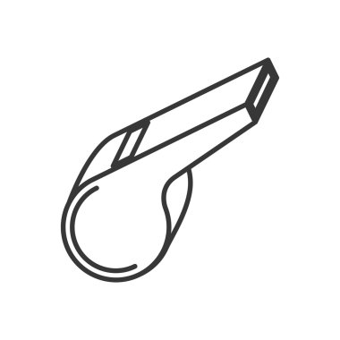 Düdük hakem izole simgesi