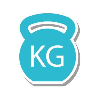 Ağırlık donatım spor salonu izole simgesi