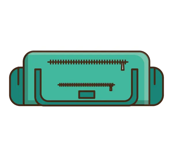 Travel bag isolated icon — Stock Vector