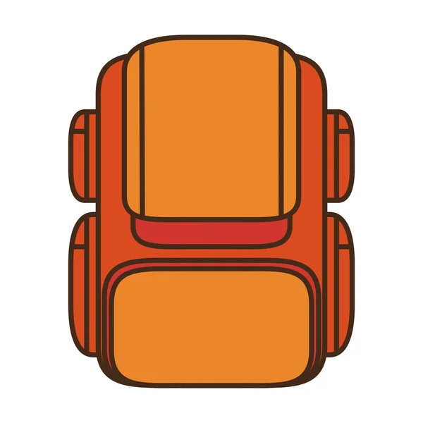 Travel bag geïsoleerde pictogram — Stockvector
