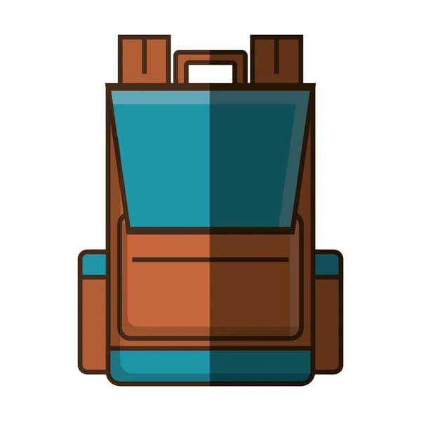 Travel bag isolated icon — Stock Vector